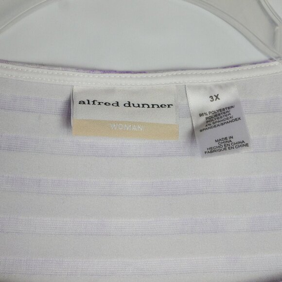 Alfred Dunner Womens Size 3X Top Blouse Ruffled Layers Floral Multicolor - Picture 3 of 9